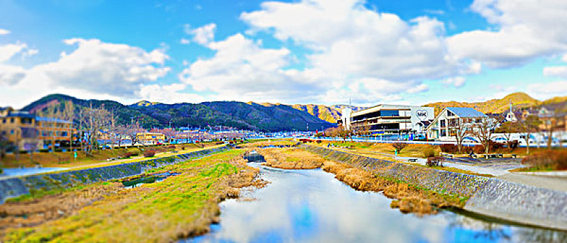 建筑,河岸,河,京都,京都府,日本