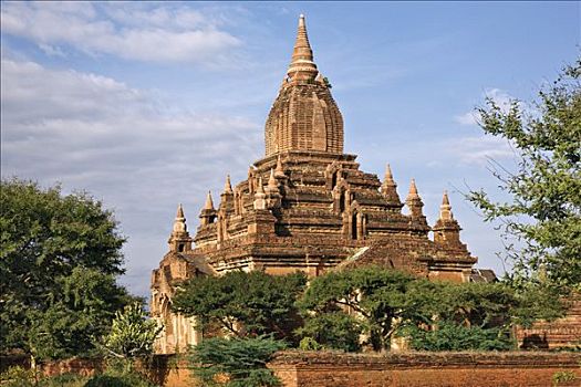 缅甸,蒲甘,一个,庙宇,建造,12世纪