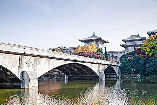 江苏省南京市雨花台景区古典建筑景观