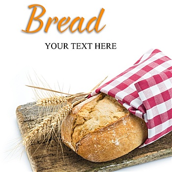 小麦面包,木板