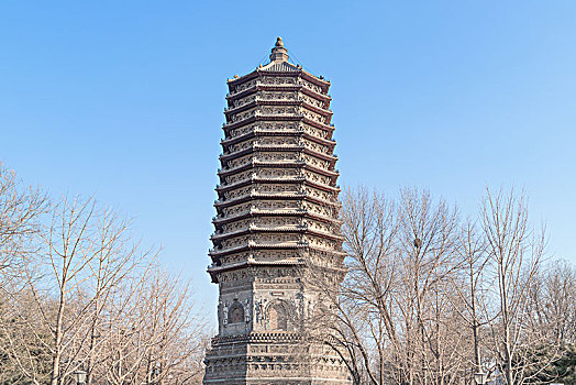 北京玲珑公园慈寿寺塔