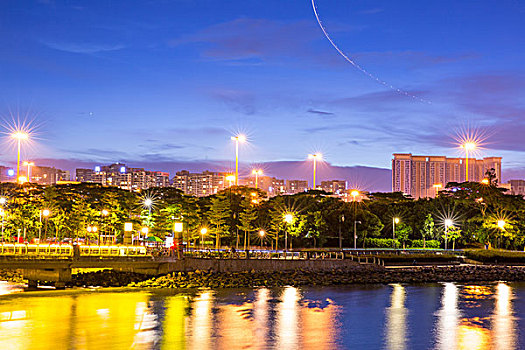 深圳市南山区后海片区夜景