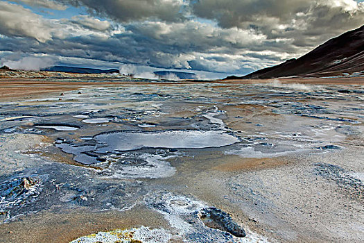 小,矿物质,纳玛斯克德,米湖,冰岛