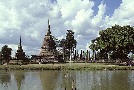 泰国,寺院,庙宇