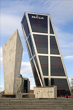 塔,纪念建筑,卡斯蒂利亚,马德里,西班牙