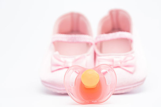 粉色,婴儿鞋,奶嘴