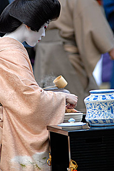 神祠,茶道,活动,京都,日本