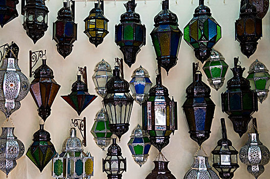 灯笼,出售,露天市场,玛拉喀什,摩洛哥