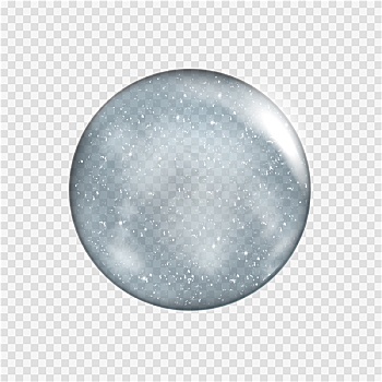 雪景球,大,白色,透明,玻璃,球体,花絮