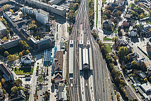 中心,火车站,基拉,2005年,2007年,图林根州,德国,欧洲