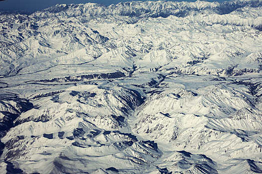 雪,山脉,高度,风景,飞机