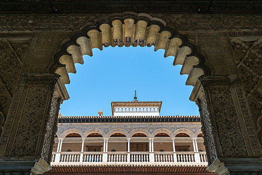 西班牙塞维利亚王宫阿拉伯风格建筑