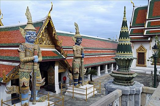 巨大,魔鬼,保护,寺院,寺庙,泰国