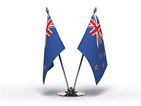 微型,旗帜,新西兰