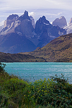 风景,拉哥裴赫湖,托雷德裴恩国家公园,巴塔哥尼亚,智利