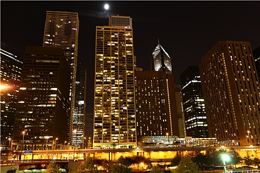 芝加哥,夜晚
