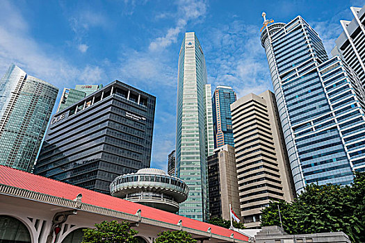 市区,中心,金融区,新加坡,亚洲