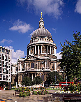 建筑,大教堂,伦敦,英格兰