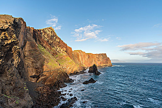 石头,悬崖,大西洋,海洋,圣劳伦斯,地区,马德拉岛,区域,葡萄牙