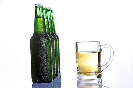玻璃杯,啤酒瓶