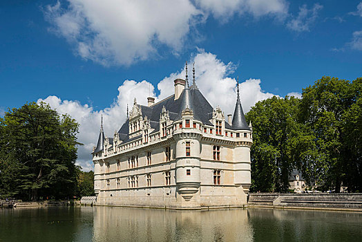 城堡,安杰雷城堡,文艺复兴,卢瓦尔河,世界遗产,法国,欧洲