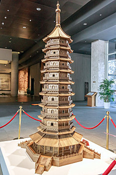 大报恩寺琉璃塔模型,南京市大报恩寺遗址公园