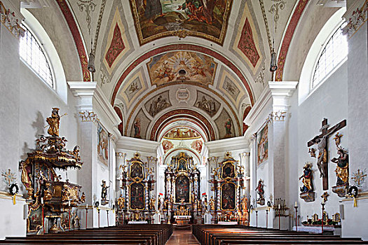 教区教堂,区域,上巴伐利亚,巴伐利亚,德国,欧洲