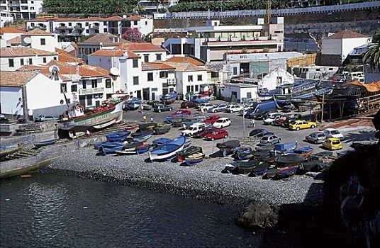 港口,船,摄影,马德拉岛,葡萄牙,欧洲