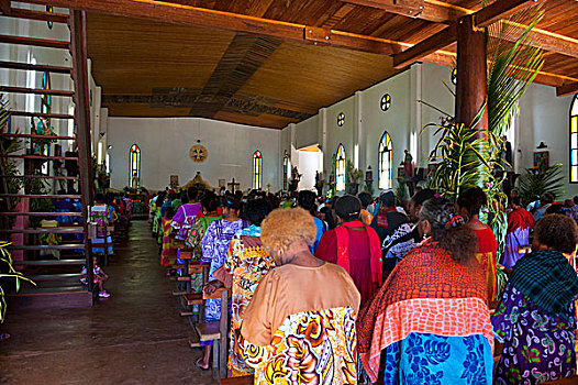 基督教堂,新喀里多尼亚,美拉尼西亚,南太平洋
