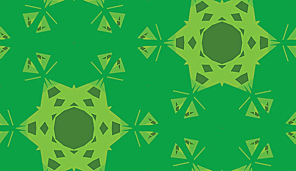 绿色,三角形,万花筒,背景