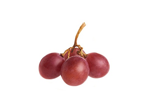红提葡萄,隔绝,白色背景