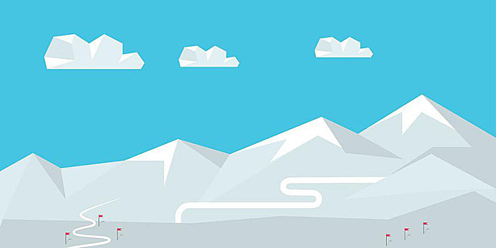 冬季风景,积雪,山,雪,冬天,风景,抽象,蓝色,全景,滑雪胜地,自然,背景,矢量,插画
