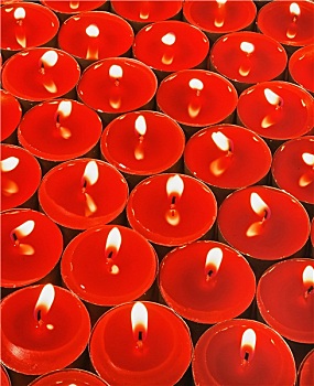 红色,蜡烛