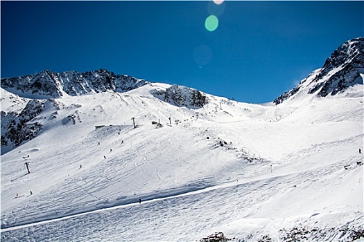 滑雪胜地,冰河,奥地利