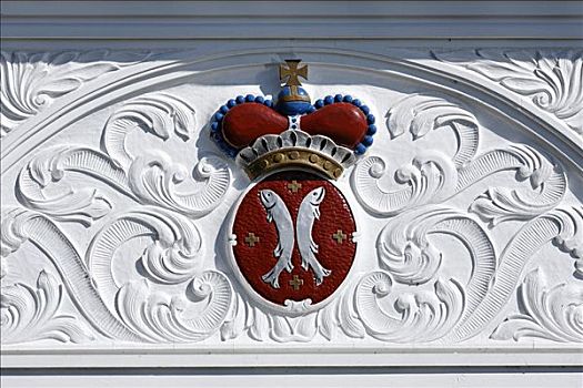 雕刻,盾徽,王子,北莱茵威斯特伐利亚,德国