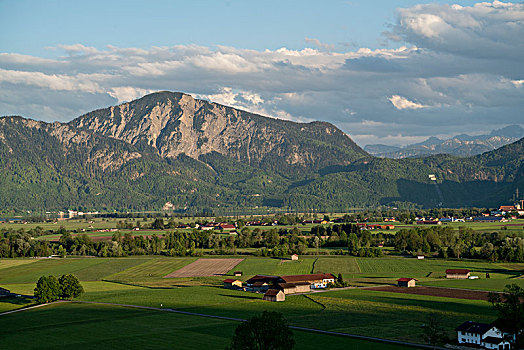 风景,上方,巴伐利亚阿尔卑斯山,上巴伐利亚,巴伐利亚,德国