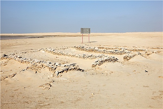 堡垒,遗址,卡塔尔,中东