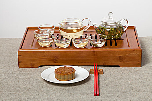 月饼和中国茶具