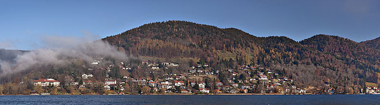 风景,洛赫特-伊根,泰根湖,上巴伐利亚,巴伐利亚,德国南部,德国