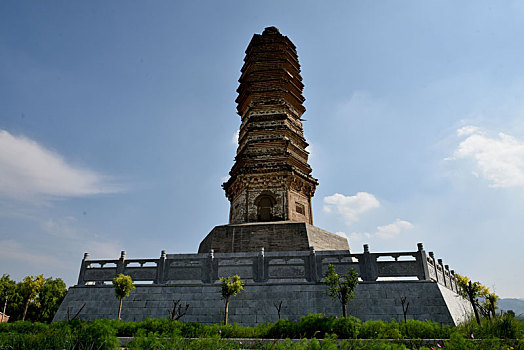 河北宣化,京西第一古塔,辽代佛真猞猁迤逻尼塔