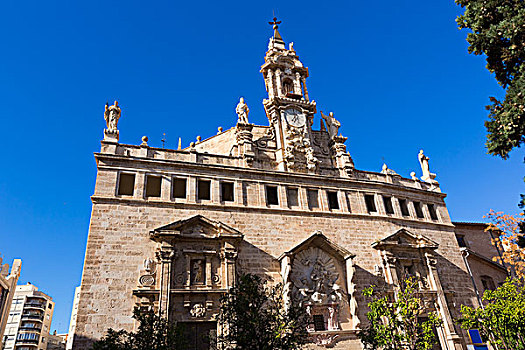 瓦伦西亚,教堂,建筑,西班牙