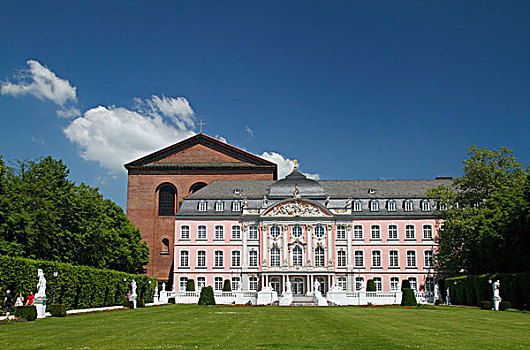 风景,上方,宫殿,花园,选举,莱茵兰普法尔茨州,德国,欧洲