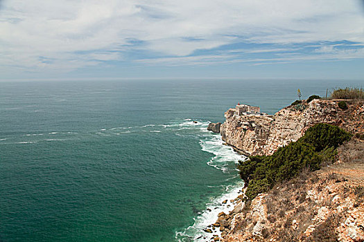 悬崖,灯塔,葡萄牙