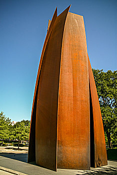 沃斯堡,沃斯堡现代艺术博物馆前雕塑,modern,art,museum,of,fort,worth