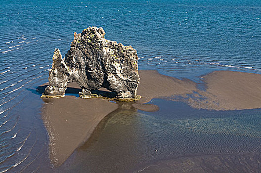 岩石构造,海中,冰岛