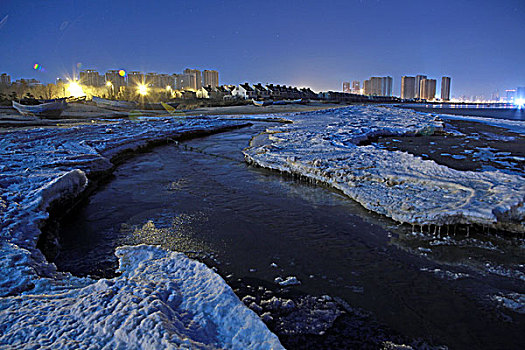 北戴河海冰