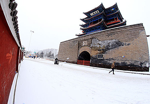 古建雪景