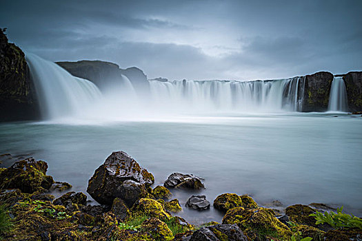 神灵瀑布,瀑布,神,北方,冰岛