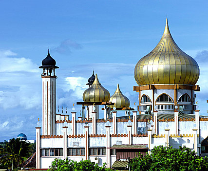 清真寺,沙捞越,婆罗洲,马来西亚,亚洲