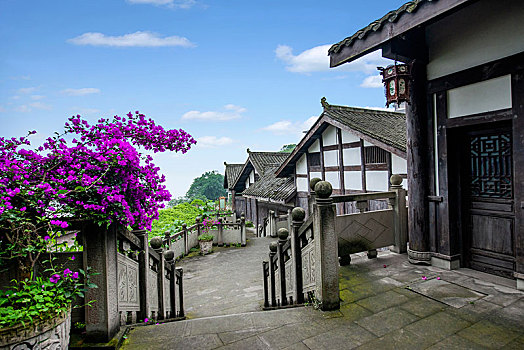 重庆永川区松溉古镇永川县衙庭院